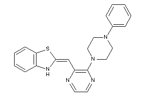 2-[[3-(4-phenylpiperazino)pyrazin-2-yl]methylene]-3H-1,3-benzothiazole