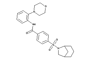 4-(6-azabicyclo[3.2.1]octan-6-ylsulfonyl)-N-(2-morpholinophenyl)benzamide