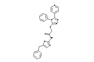 N-(5-benzylthiazol-2-yl)-2-[[4-phenyl-5-(4-pyridyl)-1,2,4-triazol-3-yl]thio]acetamide