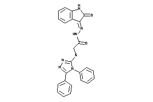 2-[(4,5-diphenyl-1,2,4-triazol-3-yl)thio]-N-[(2-ketoindolin-3-ylidene)amino]acetamide