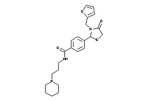 4-[3-(2-furfuryl)-4-keto-thiazolidin-2-yl]-N-(3-piperidinopropyl)benzamide