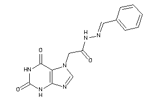 N-(benzalamino)-2-(2,6-diketo-3H-purin-7-yl)acetamide