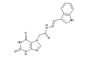 2-(2,6-diketo-3H-purin-7-yl)-N-(1H-indol-3-ylmethyleneamino)acetamide