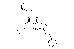 1-phenethyl-4-(phenethylamino)pyrazolo[3,4-b]pyridine-5-carboxylic Acid Cyclopropylmethyl Ester