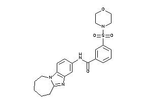 3-morpholinosulfonyl-N-(7,8,9,10-tetrahydro-6H-azepino[1,2-a]benzimidazol-3-yl)benzamide