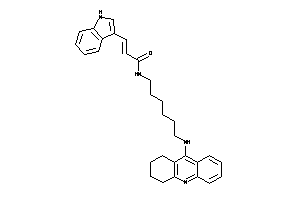 3-(1H-indol-3-yl)-N-[6-(1,2,3,4-tetrahydroacridin-9-ylamino)hexyl]acrylamide