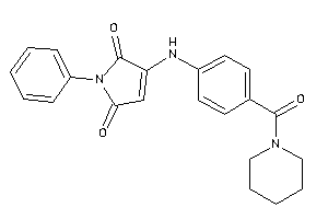 1-phenyl-3-[4-(piperidine-1-carbonyl)anilino]-3-pyrroline-2,5-quinone