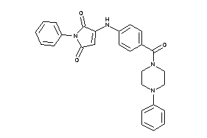 1-phenyl-3-[4-(4-phenylpiperazine-1-carbonyl)anilino]-3-pyrroline-2,5-quinone