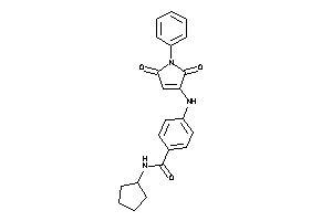 N-cyclopentyl-4-[(2,5-diketo-1-phenyl-3-pyrrolin-3-yl)amino]benzamide