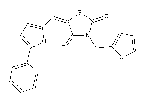 3-(2-furfuryl)-5-[(5-phenyl-2-furyl)methylene]-2-thioxo-thiazolidin-4-one