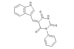 5-(1H-indol-3-ylmethylene)-1-phenyl-2-thioxo-hexahydropyrimidine-4,6-quinone