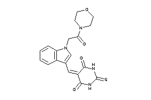 5-[[1-(2-keto-2-morpholino-ethyl)indol-3-yl]methylene]-2-thioxo-hexahydropyrimidine-4,6-quinone