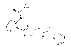 N-[2-[2-(2-anilino-2-keto-ethyl)tetrazol-5-yl]phenyl]cyclopropanecarboxamide