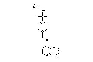 N-cyclopropyl-4-[(9H-purin-6-ylamino)methyl]benzenesulfonamide