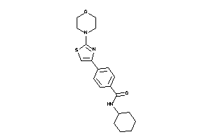 N-cyclohexyl-4-(2-morpholinothiazol-4-yl)benzamide