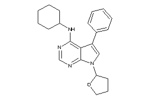 Cyclohexyl-[5-phenyl-7-(tetrahydrofuryl)pyrrolo[2,3-d]pyrimidin-4-yl]amine