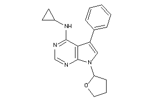 Cyclopropyl-[5-phenyl-7-(tetrahydrofuryl)pyrrolo[2,3-d]pyrimidin-4-yl]amine