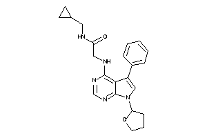 N-(cyclopropylmethyl)-2-[[5-phenyl-7-(tetrahydrofuryl)pyrrolo[2,3-d]pyrimidin-4-yl]amino]acetamide