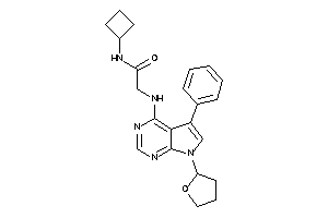 N-cyclobutyl-2-[[5-phenyl-7-(tetrahydrofuryl)pyrrolo[2,3-d]pyrimidin-4-yl]amino]acetamide