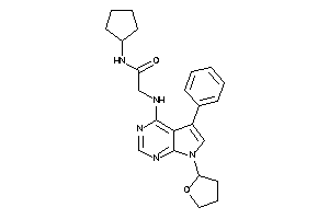 N-cyclopentyl-2-[[5-phenyl-7-(tetrahydrofuryl)pyrrolo[2,3-d]pyrimidin-4-yl]amino]acetamide