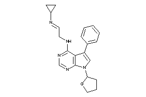 Image of 2-cyclopropyliminoethyl-[5-phenyl-7-(tetrahydrofuryl)pyrrolo[2,3-d]pyrimidin-4-yl]amine