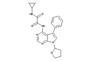 Image of N-cyclopropyl-N'-[5-phenyl-7-(tetrahydrofuryl)pyrrolo[2,3-d]pyrimidin-4-yl]oxamide