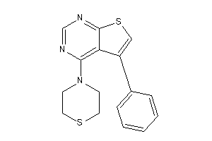 5-phenyl-4-thiomorpholino-thieno[2,3-d]pyrimidine