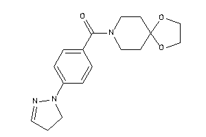 1,4-dioxa-8-azaspiro[4.5]decan-8-yl-[4-(2-pyrazolin-1-yl)phenyl]methanone