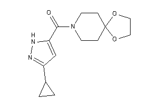 (3-cyclopropyl-1H-pyrazol-5-yl)-(1,4-dioxa-8-azaspiro[4.5]decan-8-yl)methanone