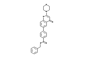 4-(4-keto-2-morpholino-chromen-6-yl)benzoic Acid Benzyl Ester