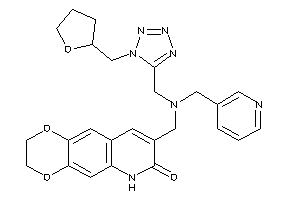 8-[[3-pyridylmethyl-[[1-(tetrahydrofurfuryl)tetrazol-5-yl]methyl]amino]methyl]-3,6-dihydro-2H-[1,4]dioxino[2,3-g]quinolin-7-one