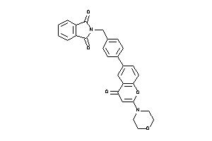 2-[4-(4-keto-2-morpholino-chromen-6-yl)benzyl]isoindoline-1,3-quinone