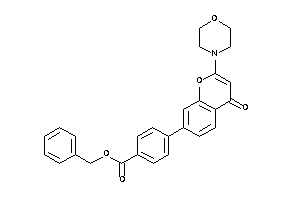 4-(4-keto-2-morpholino-chromen-7-yl)benzoic Acid Benzyl Ester