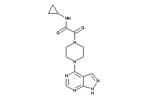 N-cyclopropyl-2-keto-2-[4-(1H-pyrazolo[3,4-d]pyrimidin-4-yl)piperazino]acetamide