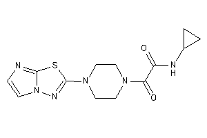 N-cyclopropyl-2-(4-imidazo[2,1-b][1,3,4]thiadiazol-2-ylpiperazino)-2-keto-acetamide