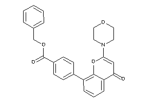 4-(4-keto-2-morpholino-chromen-8-yl)benzoic Acid Benzyl Ester