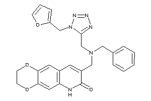 8-[[benzyl-[[1-(2-furfuryl)tetrazol-5-yl]methyl]amino]methyl]-3,6-dihydro-2H-[1,4]dioxino[2,3-g]quinolin-7-one