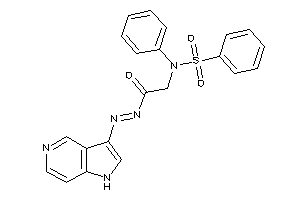 2-(N-besylanilino)-N-(1H-pyrrolo[3,2-c]pyridin-3-ylimino)acetamide