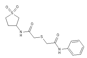 2-[(2-anilino-2-keto-ethyl)thio]-N-(1,1-diketothiolan-3-yl)acetamide