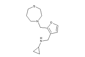 Cyclopropyl-[[2-(1,4-thiazepan-4-ylmethyl)-3-furyl]methyl]amine