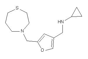 Cyclopropyl-[[5-(1,4-thiazepan-4-ylmethyl)-3-furyl]methyl]amine