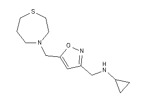 Cyclopropyl-[[5-(1,4-thiazepan-4-ylmethyl)isoxazol-3-yl]methyl]amine