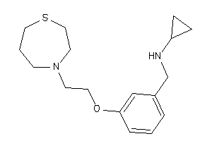 Cyclopropyl-[3-[2-(1,4-thiazepan-4-yl)ethoxy]benzyl]amine