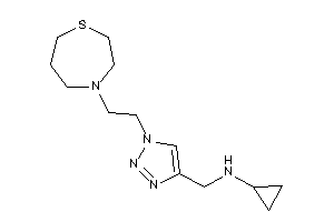 Cyclopropyl-[[1-[2-(1,4-thiazepan-4-yl)ethyl]triazol-4-yl]methyl]amine