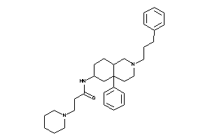 N-[4a-phenyl-2-(3-phenylpropyl)-1,3,4,5,6,7,8,8a-octahydroisoquinolin-6-yl]-3-piperidino-propionamide