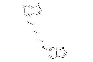 6-[5-(1H-indol-4-yloxy)pentoxy]indoxazene