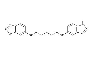 6-[5-(1H-indol-5-yloxy)pentoxy]indoxazene
