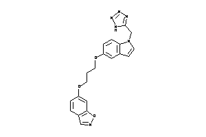 6-[3-[1-(1H-tetrazol-5-ylmethyl)indol-5-yl]oxypropoxy]indoxazene