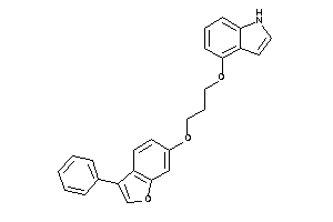 4-[3-(3-phenylbenzofuran-6-yl)oxypropoxy]-1H-indole