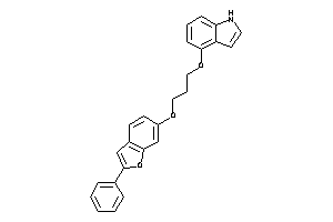 4-[3-(2-phenylbenzofuran-6-yl)oxypropoxy]-1H-indole